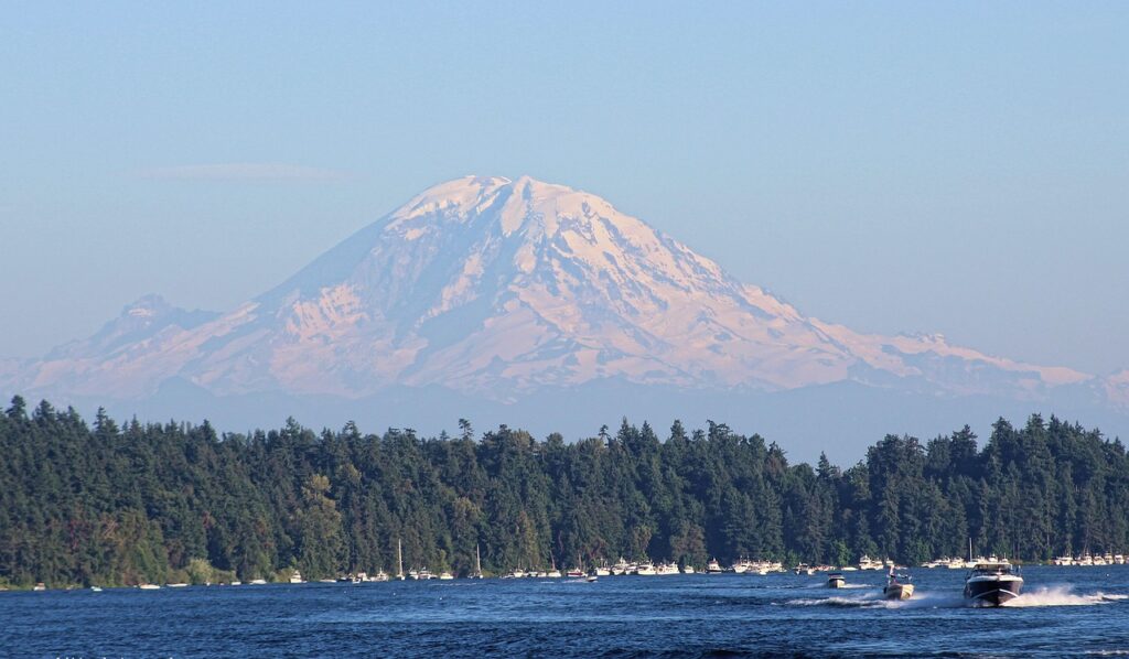 Mount Baker - Blick von Vancouver Island